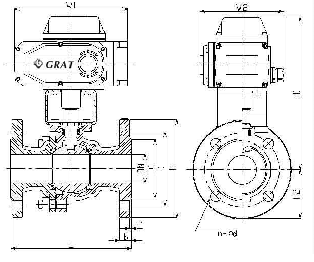 Válvula de controlo elétrica de aço inoxidável Válvula de esfera de flange dupla para regulação de vapor 0