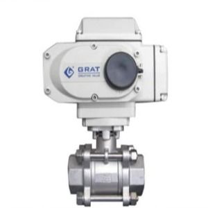 Válvula de controlo elétrico de linha interna de aço inoxidável SS316 BSP DC24V