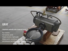 Válvula de borboleta pneumática (à prova de explosão)