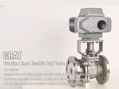 Conexão de flange de válvula de esferas elétrica revestida com flúor resistente à corrosão