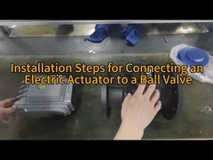 Valva de bola de controlo elétrica do assento metálico de ligação de flange de aço inoxidável