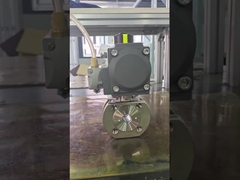 Controle eficiente de ligação/desligação: válvula de esfera pneumática ultracompacta para meios agressivos