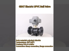 Válvulas de esferas UPVC para soluções ácidas e alcalinas. Resistentes à corrosão e duráveis.