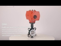 Exid II Bt4 Válvula de borboleta acionada elétrica à prova de explosão IP68 Baixa pressão