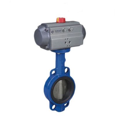 DN300 Pn16 Válvula de borboleta pneumática Válvula de borboleta