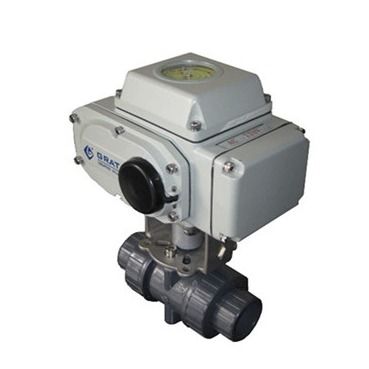 IP67 DC24V Dn50 válvula elétrica de esferas CPVC com sinal de retorno ligado e desligado