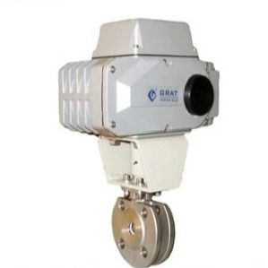 Válvula de esfera elétrica de controle de fluxo de pequeno porte de aço inoxidável de temperatura normal